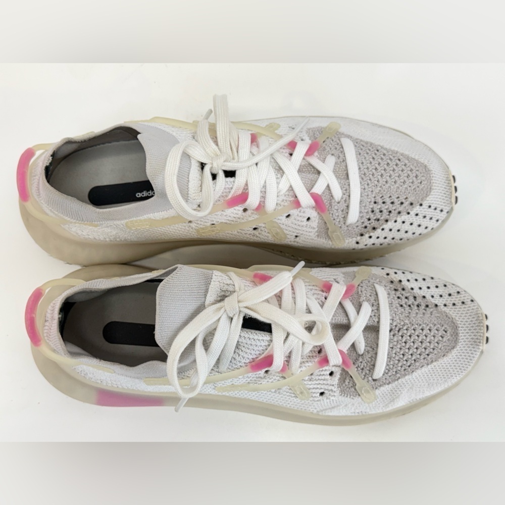 ADIDAS Men's White and pink 4D FUSIO CLOUD  running sneakers size 9.5 - Picture 12 of 13